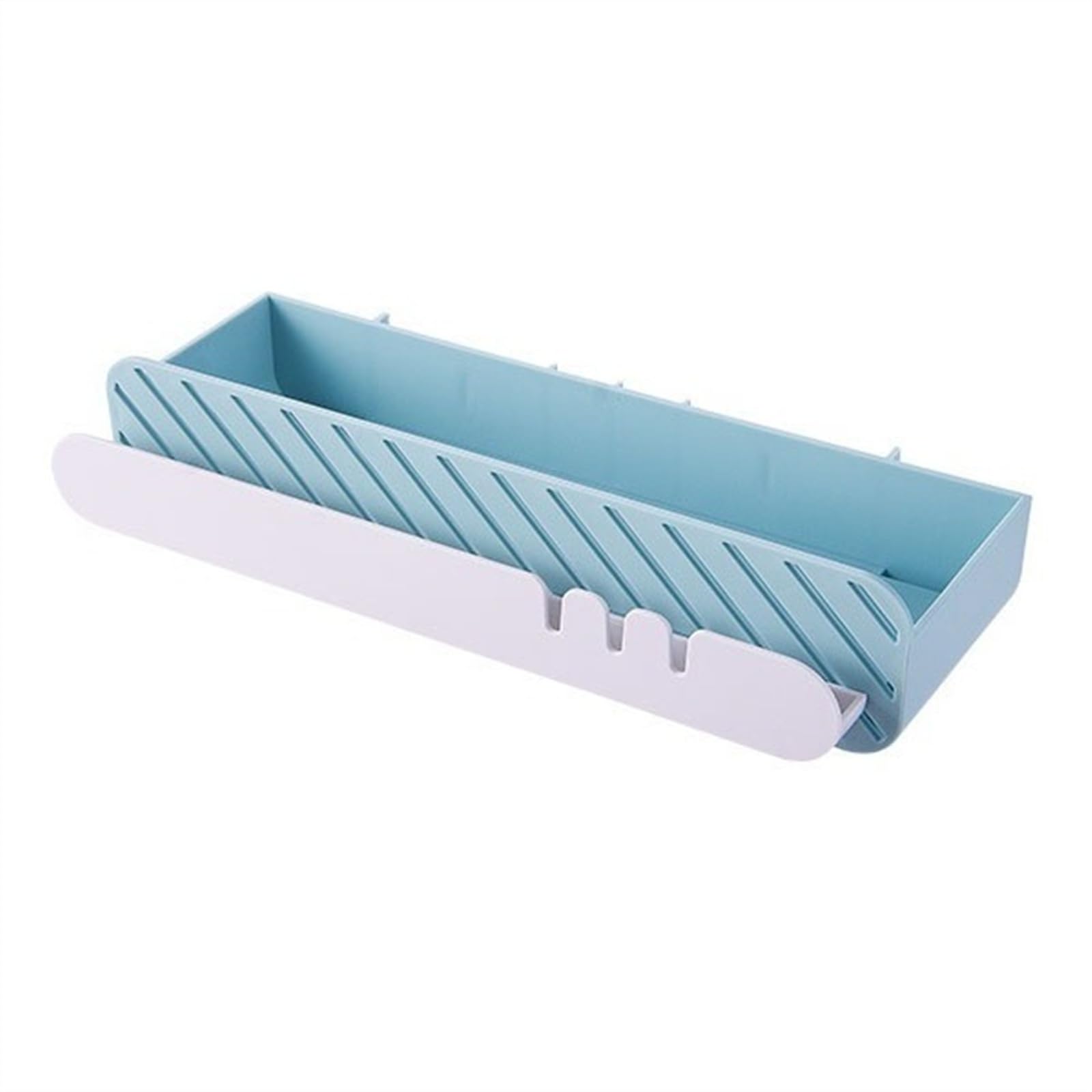 SDGBCXD bathroom shelves, No Drill Self-Adhesive Shower Storage, Plastic Towel Rack for Kitchen & Bath(Blue)