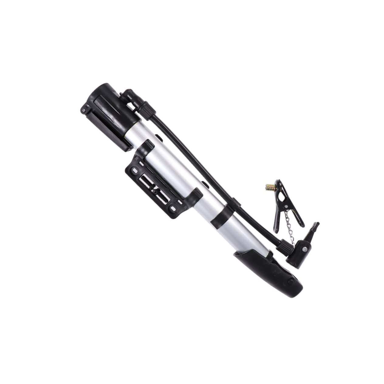 BRIGHTFUFU Portable Bike Floor Pump High Volume Aluminum Alloy Design for Road Mountain Bikes Psi Capacity Lightweight Easy to Attach for Inflation of Tires Balls
