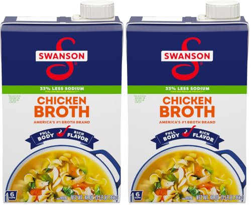 Image of Swanson Natural Goodness Chicken Broth, 48 oz Carton (Pack of 2)