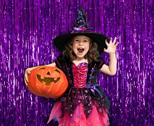 Miniatura 5 de Treasures Cortina de flecos para fondo para fotos, fiestas, paquete de de 4