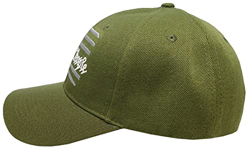 Gorra ajustable Trade Winds bandera USA verde oliva miniatura 6
