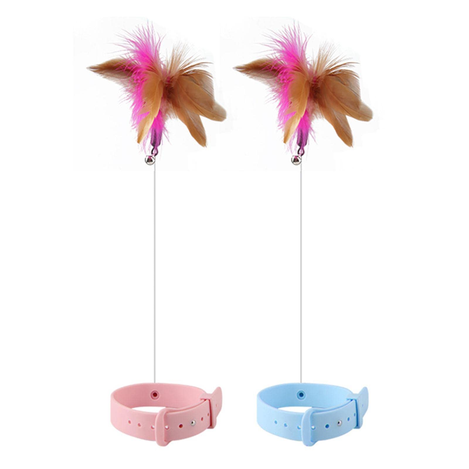 bnf® Cat Feather Teaser Collar Hands Free Funny Indoor Cats Teasing Wand 1Pcs Blue (B0C5J26X8K) Amazon Price History, Amazon Price Tracker