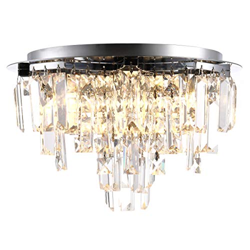 Preisvergleich Produktbild Lightsjoy LED Kristall Deckenleuchte Modern Kronleuchter 5xG9 Luxuriös Kristallkronleuchter Hängelampe für Wohnzimmer Restaurant Hotel Küche Villa Balkon Flur usw.(Leuchtmittel nicht enthalten)
