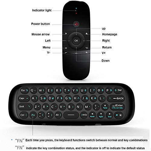 Mini clavier bluetooth 2,4 GHz télécommande portable pour ordinateur et tv