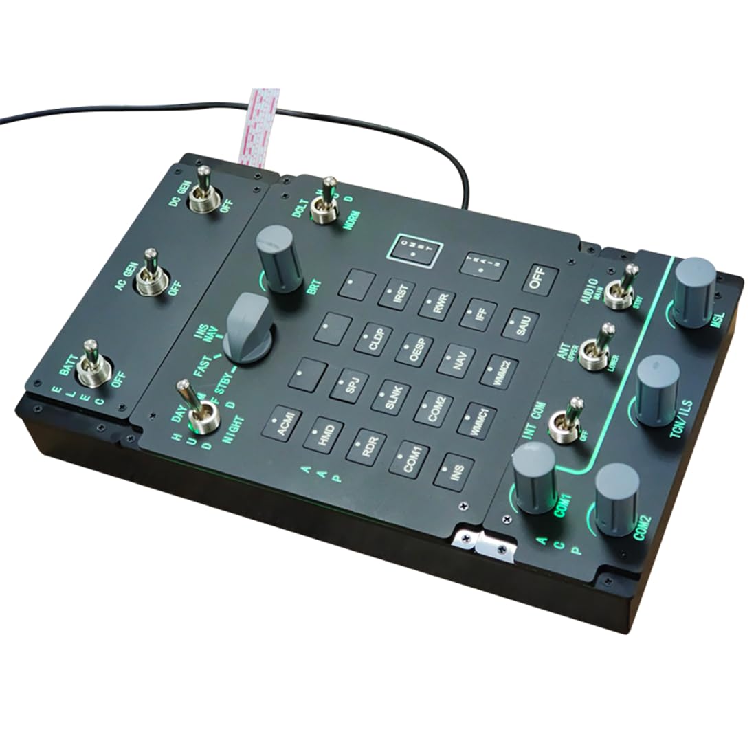 Flight Simulator Controller, ACP 3-in-1 Integrated Control Panel for PC Flight Simulators, Compatible with JF-17, F/A-18 F16 in DC-S