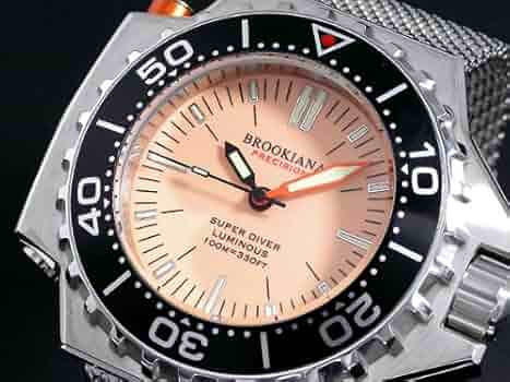 Amazon.co.jp: ブルッキアーナ 腕時計 スーパーダイバー BA1652-SSOR