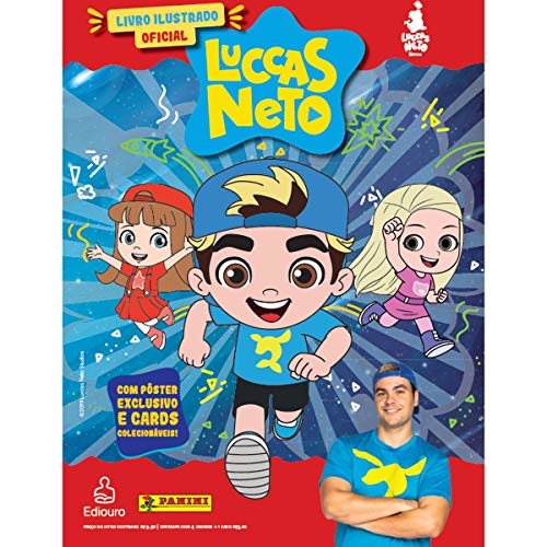 Livro Ilustrado Capa Dura + 5 envelopes de cromos - Luccas Neto