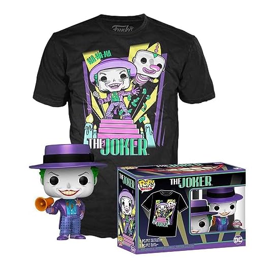 DC Comics Funko Pop! & tee Box Batman 89 Joker with Speaker Size M Shirts