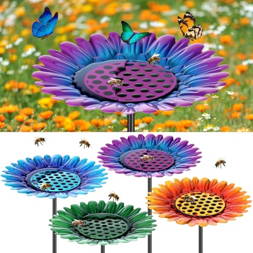 4 Pack Large Bee Watering Station 8.8'' for Bee Garden