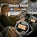 4 Packs Amber Scented Natural Wood Vent Clips,【Luxury Winter Cozy Drive】 Car Scents Air Freshener Refills, Long Lasting Fragrance Diffuser, SUV Essentials Gift for Women