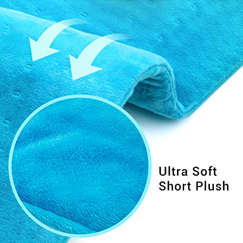 Mynt Electric Fast Heating Pad With 6 Temperature Settings Lcd Controller For Back/Shoulder/Neck/Knee/Leg Pain,Cramps & Arthritis Relief,Extra Large 12'' X 24"(Blue) #TOP3