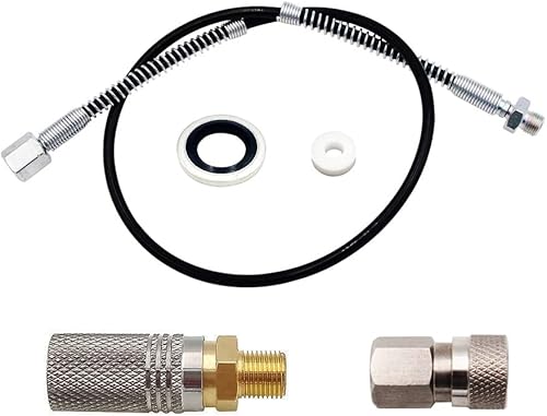 Miniatura 2 de 24inch DN2 PCP Pantiball Air Co2 Adaptador de carga Hp Micropore Manguera con Adaptador de Aire 18BSPP y Adaptador hembra de conexión rápida