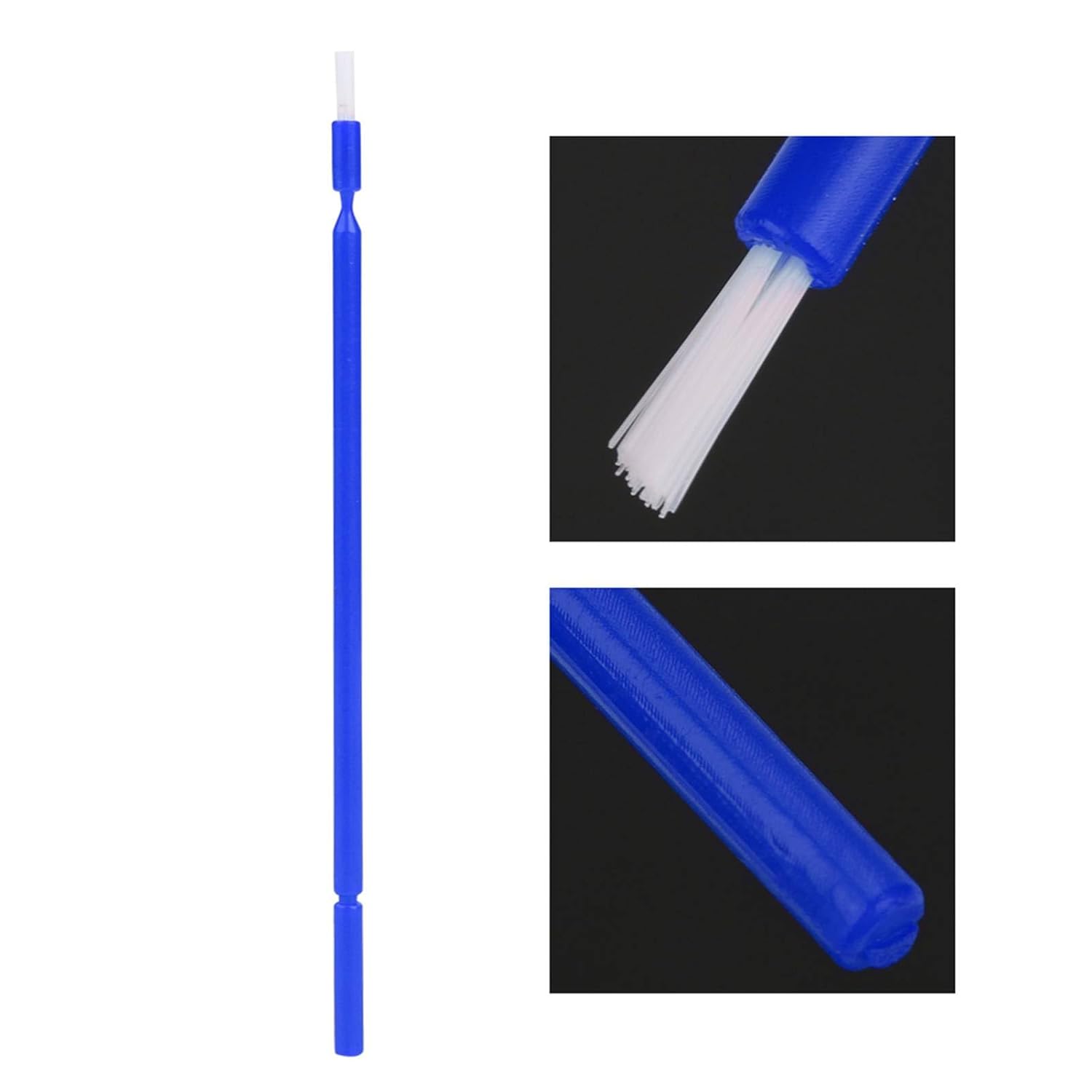 Garosa 100 Pcs Inter Brush 4 Colors Disposable Micro Applicator Brush Sticks Oral Tooth Cleaning Tool Disposable Applicators(Blue)