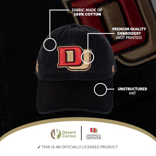 Gorra bordada ajustable University of Denver miniatura 4