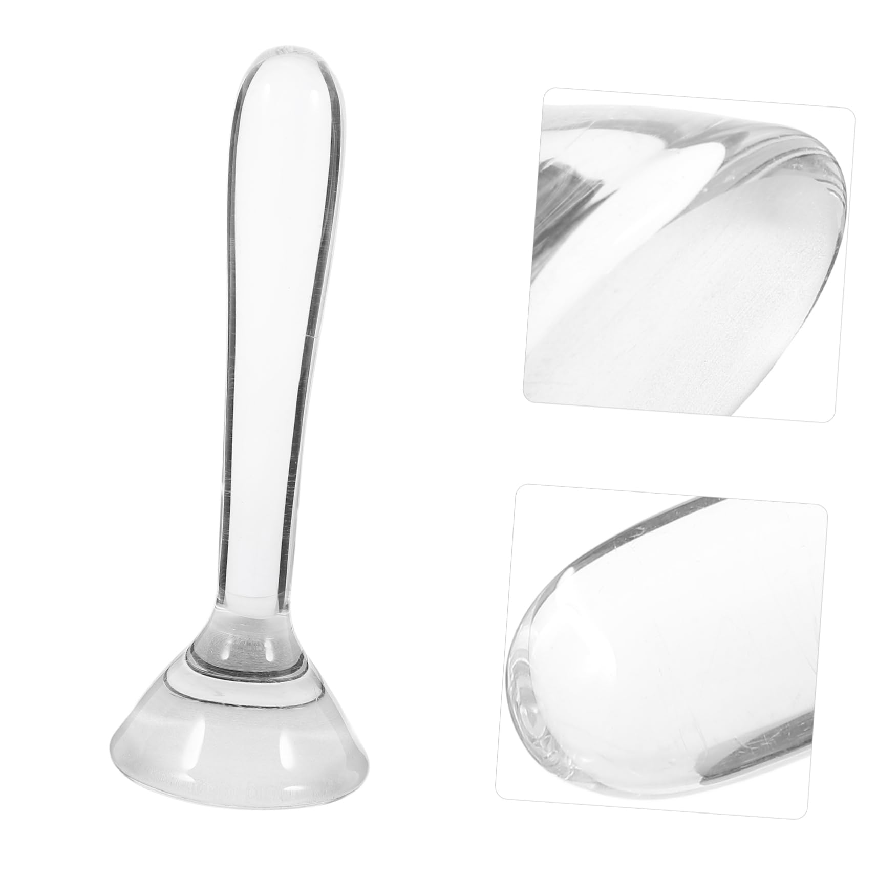 Multifunktionaler Mahlstößel aus Faux Crystal mit Flachem Boden zum Kontrollierten Mahlen von Pigmenten und Mineralien für Laborforschung und Schleifarbeiten