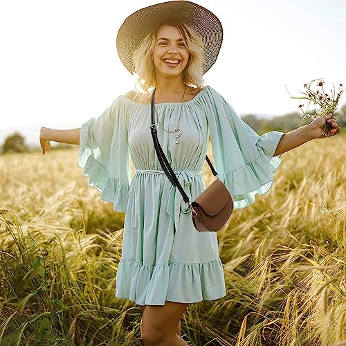 LUOZZY Alça de couro ajustável de substituição para bolsa tiracolo alça de ombro (preto)