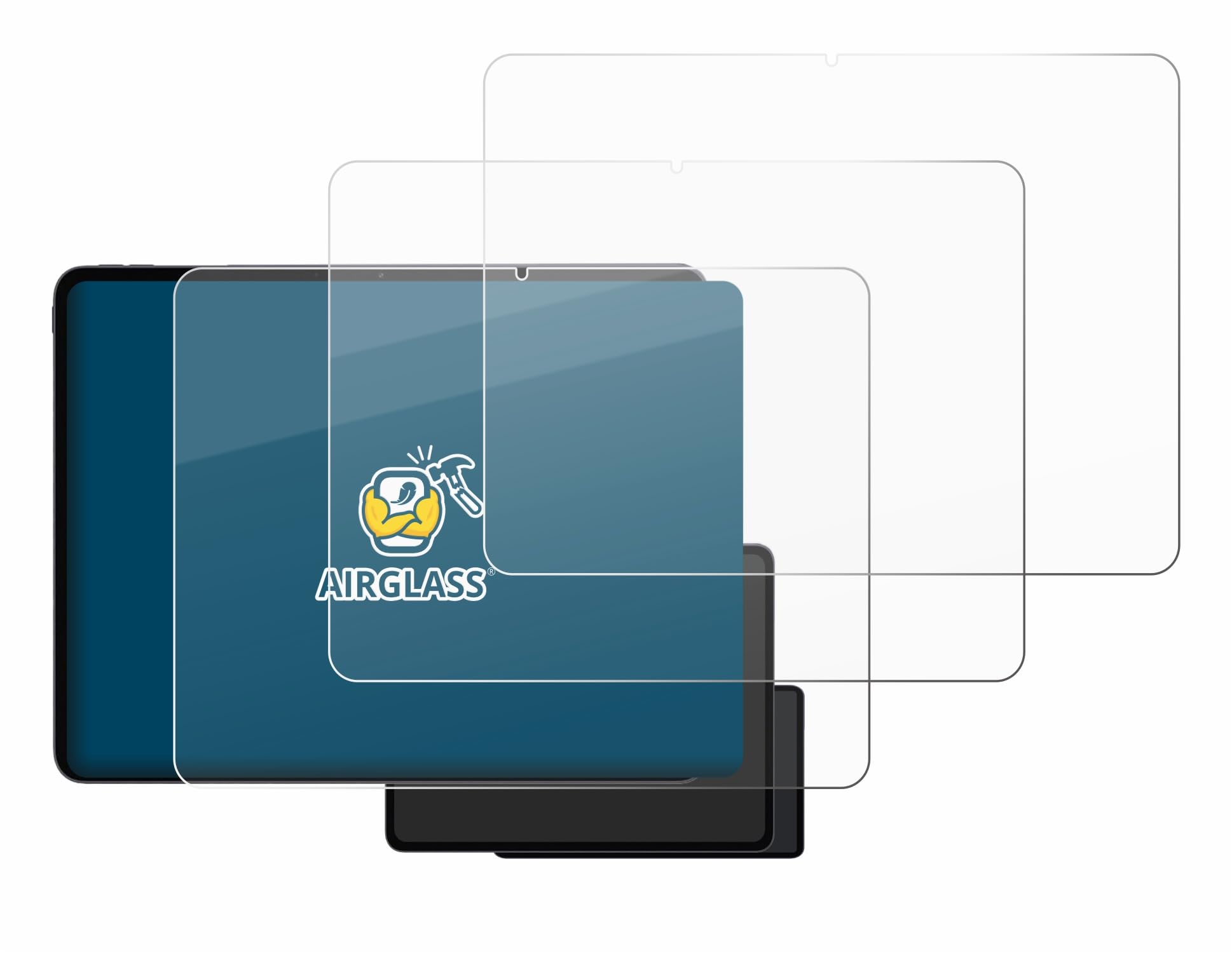brotect 3 Pezzi Pellicola Vetro per OnePlus Pad 3 | Chiara Protezione Schermo Made in Germany, Durezza 9H Anti-Graffio Glass Screen Protector