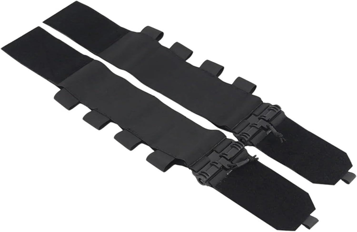 A Pair Quick Release Outdoor Straps Vest, Quick Release Buckle Set with Mag Pouch for JPC CPC LBT LBX(Black)