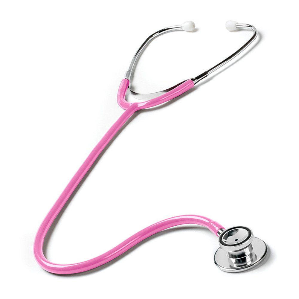 Prestige Medical Dual Head Stethoscope, Hot Pink, 3.6 Ounce