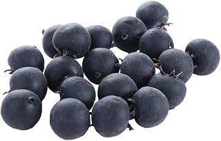 20pcs Artificial Blueberry, Foam Blue Berries Mould Home Decoration Party Garden Photo Props Decorative Fruit Model Fake Fruit