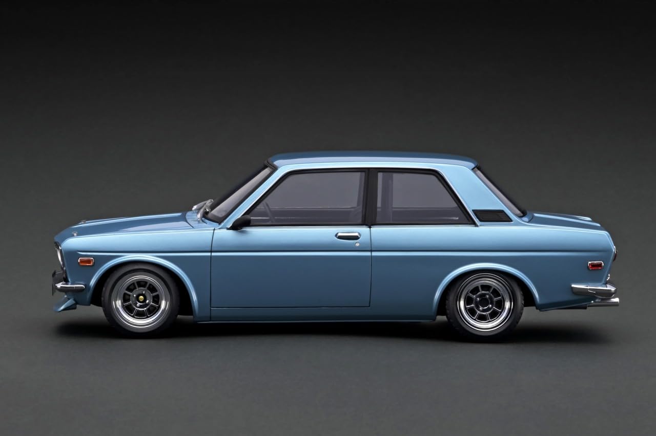 ミニカー Datsun Bluebird510 1/18 Amazon | ignition model 1/18 ダットサン Bluebird (510) Light Blue