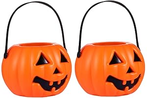 Halloween Pumpkin Buckets Trick or Treat Halloween Party Favors Home Decor