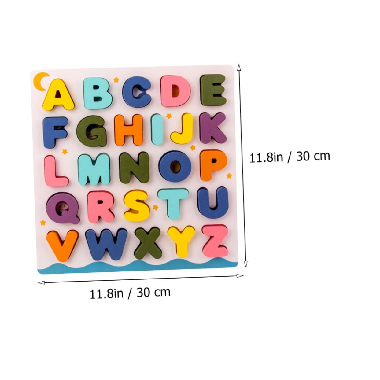 2 Juegos Juguetes Educativos de Madera para Puzzles de Números y Letras Reconocimiento y Aprendizaje Divertido para Infantil Seguro y para Enseñanza Casa