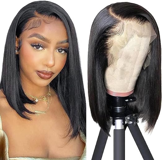 Tunfine 13x4 lace front human hair bob wig la perfection du cheveu vierge haut de gamme