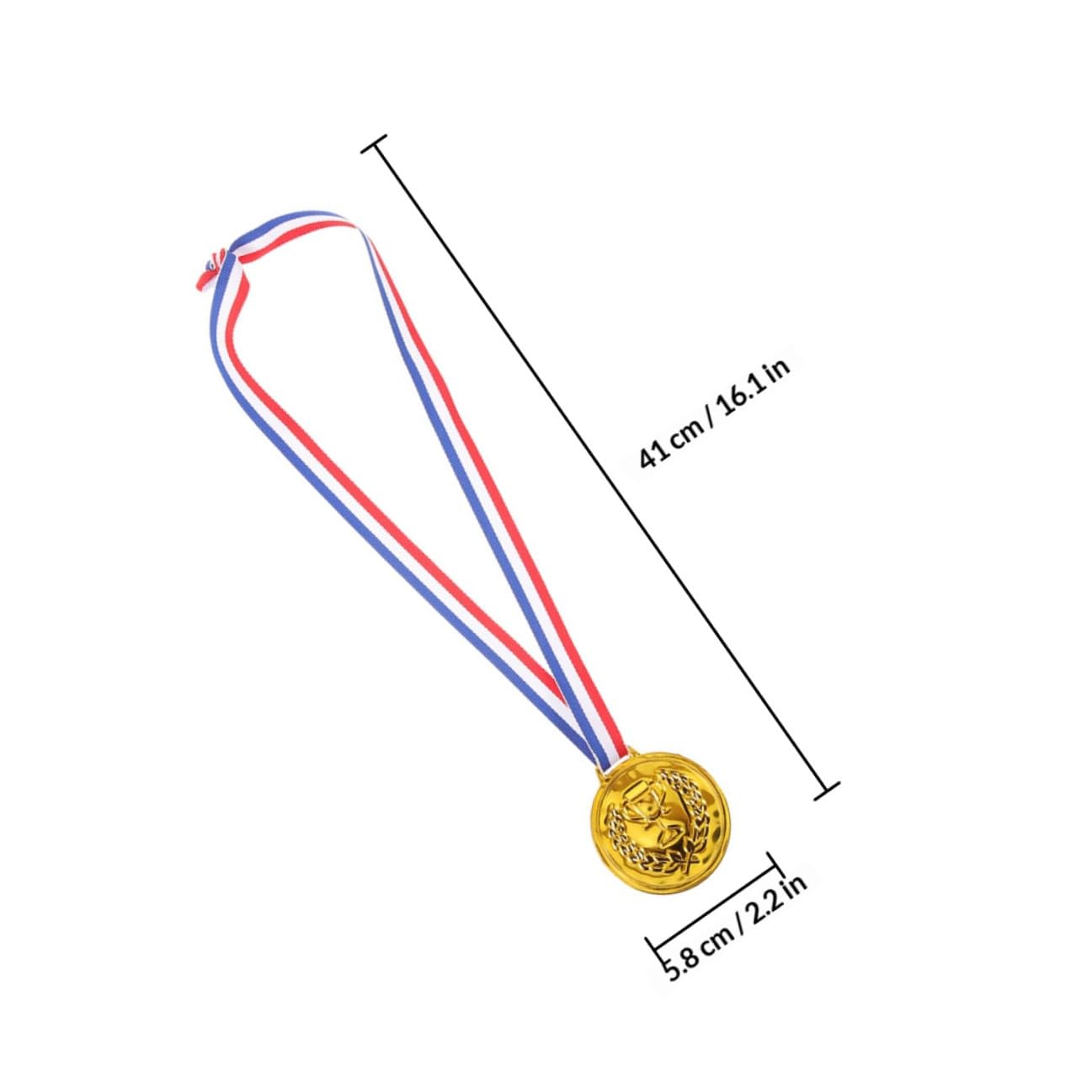 LALAFINA Medallas de Fútbol de Metal Dorado 50 Piezas para Niños