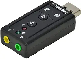 ADAPTADOR PLACA DE SOM USB 7.1 CANAIS VIRTUAL AUSB71 - VINIK