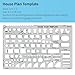 Sooez Architectural Templates, House Plan Template, Interior Design Template, Furniture Template, Drawing Template Kit, Drafting Tools and Supplies, Template Architecture Kit, Set of 3, Yellow