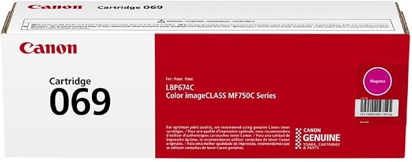 Canon Tóner Magenta Genuino 069 Compatible con MF753Cdw, MF751Cdw, LBP674Cdw