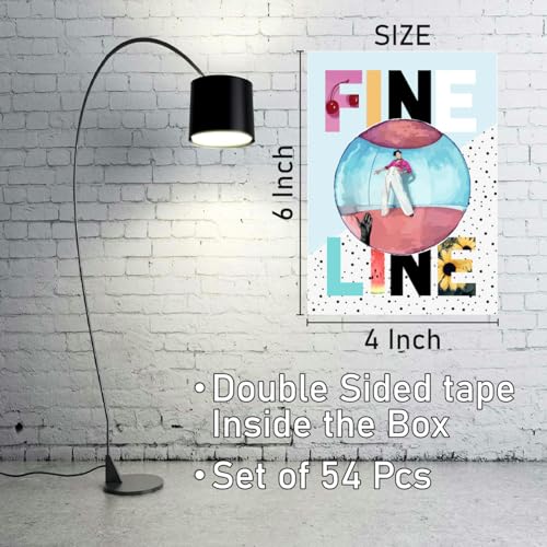 Image of SAW Harry Styles Posters Wall Collage Kit - Pack of 54 (4x6 Inches)| Aesthetic Vintage Music Artwork, Wall Decoration | Hollywood Singer Wall Decor Posters For Living Room, Bedroom, Home and Office