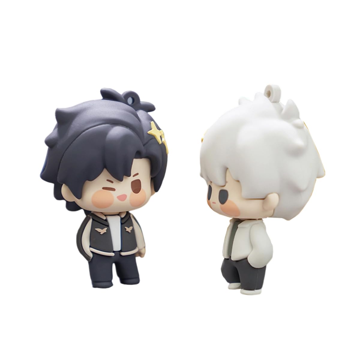 RZAHUAHU LINK CLICK Anime Keychain Chengxiaoshi Luguang Cute Mini Figure Official Fan Gift Cell Phone Charms (Chengxiaoshi+Lguang)