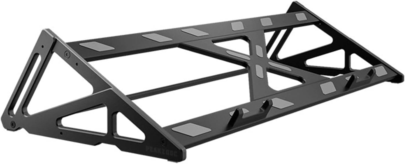 Stackable Mechanical Keyboard Display Rack, Aluminum Alloy Keyboard Stand, 40kg Load Capacity, with Anti-Slip Mat, DIY Assembly, for 60/65/75/85/104/108 Key Keyboards