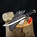 Rambo Deluxe Messer II mit Ledertasche und Gürtel Überlebenswerkzeug Jagd