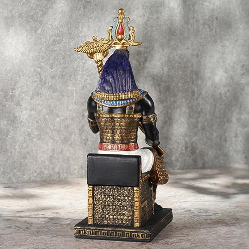 Estatua de Resina de Thoth de 9 1/4 Pulgadas Negro y Oro miniatura 3