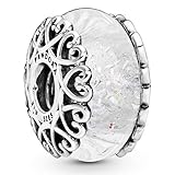 Pandora Iridescent White Murano Glass Charm 797617