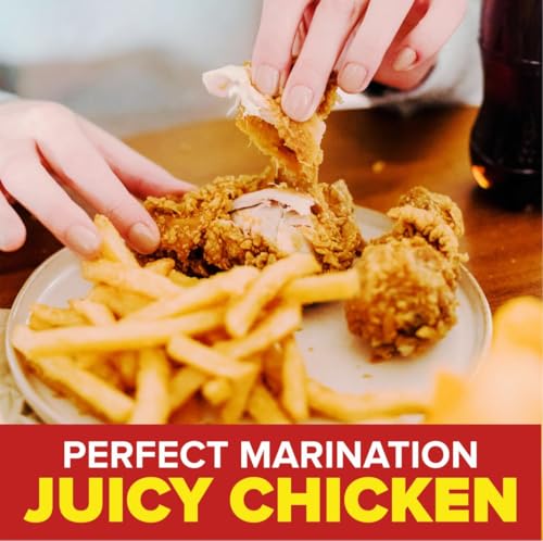 Image of EL The Cook Hot and Spicy Marinade Mix 1kg| Restaurant style Fried Chicken Marination Masala makes 20kg Chicken | For Restaurants, Cloud Kitchens, Cafes, QSRs | FSSAI, 1 KG