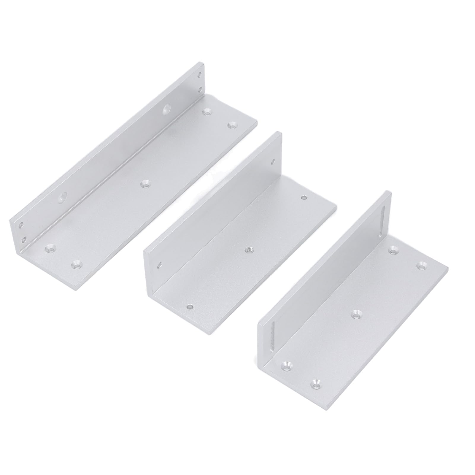 CHICIRIS Staffa Z L in Lega di Alluminio, Staffa di Bloccaggio Elettromagnetica con Forza di Tenuta di 500 Kg 1200 Libbre per Porta Interna, con Design Leggero e Resistente Alla R