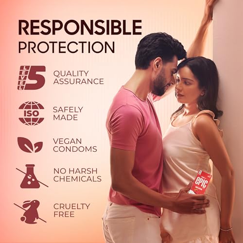 Image of Manforce Epic Pleasure| Ultra Thin Condom | Long Lasting Pleasure for Both | Raspberry Flavour | 10 Pcs |