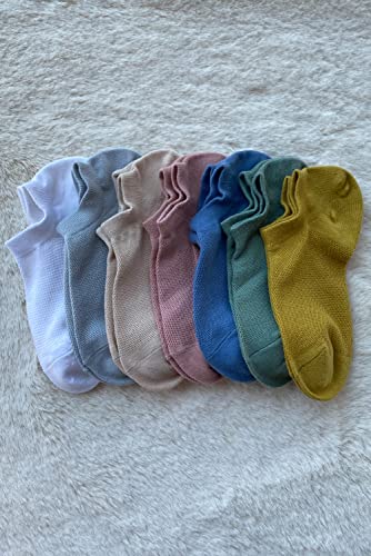 Doitall Bamboo Ankle Socks For Women No Show Socks Womens Liner Multicolor Socks Size 5-7 #TOP2