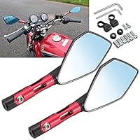TABEN Motorfiets achteruitkijkspiegel zijspiegel Hawk-eye met 7/8 stuurklem (E-Mark