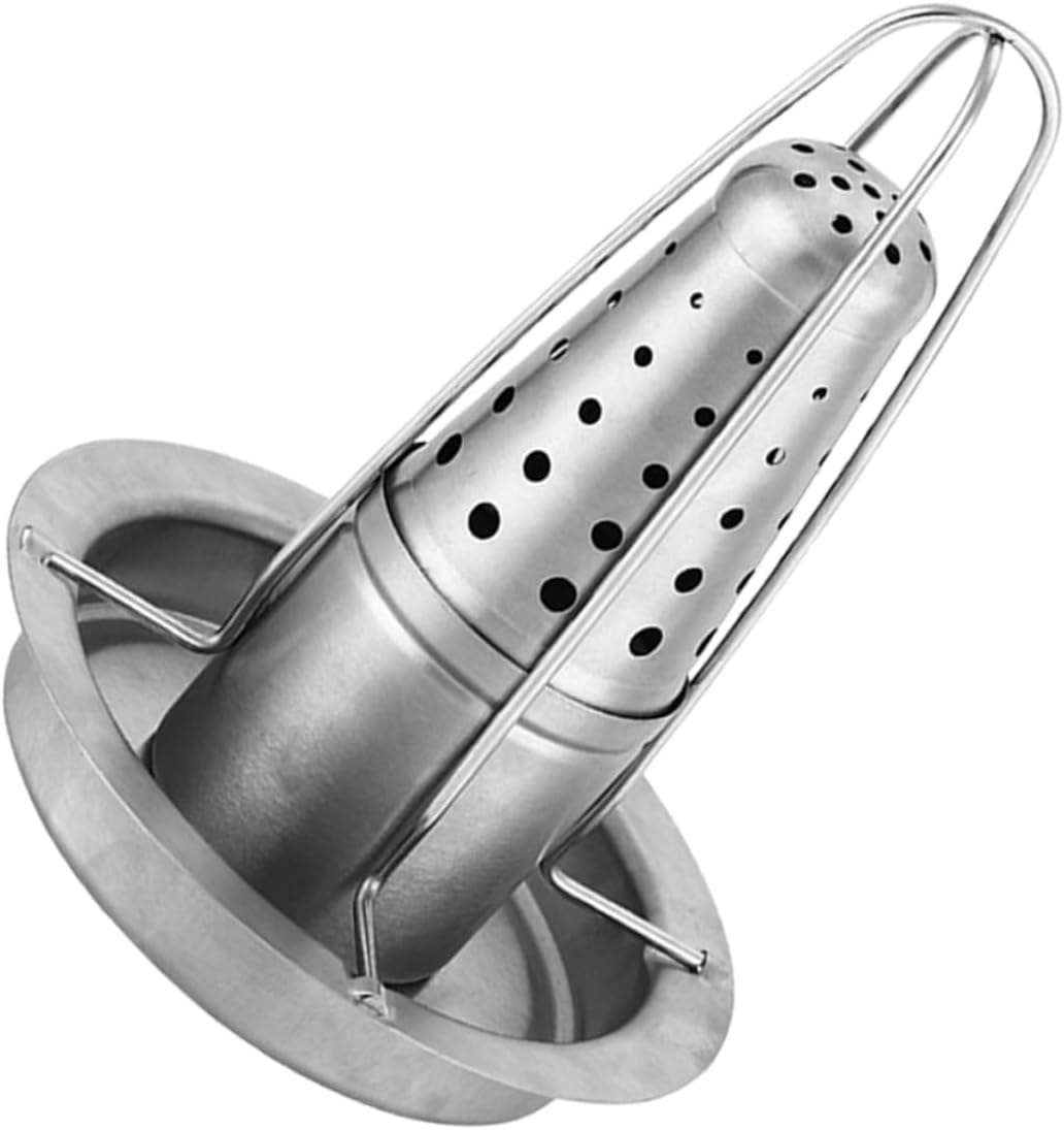 HANABASS Stainless Steel Chicken Roaster Rack for Outdoor BBQ Detachable Turkey Roast Holder Grill Accessories Non-Slip Design for Grilling Chicken and Turkey