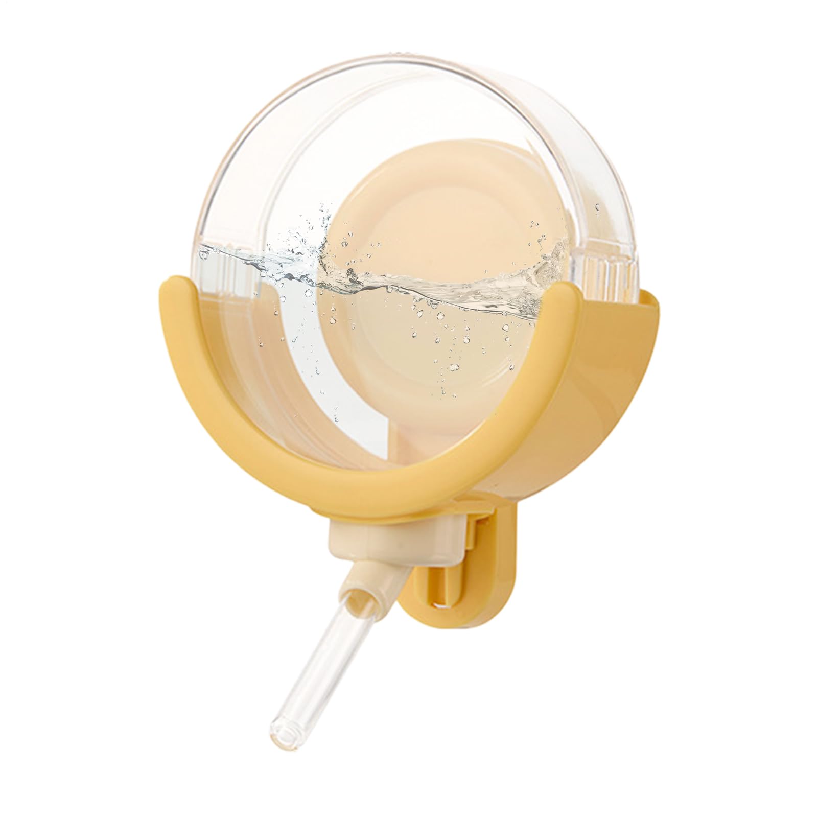 Botella de agua para jerbos y mascotas pequeñas con dispensador magnético de 150 ml de vidrio y ABS