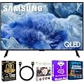 Samsung 55-Inch Q8F QLED 4K Smart TV, Quantum Dot, HDR+, 144Hz VRR, Slim Metal Design, Voice Remote, Includes 1-Year Warranty, AUX HDMI Cable & Streaming Bundle