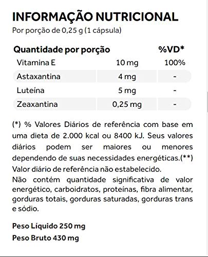 Astaxantina - 3 unidades de 60 Cápsulas - Puravida