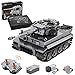 Myste CADA Technics Char Télécommandé Militaire Jouet et Moteur, 925 Pièces MOC 2.4G RC Char German Tiger DIY Blocs de Construction WW2 Militaire Tank, Compatible avec Lego Technics
