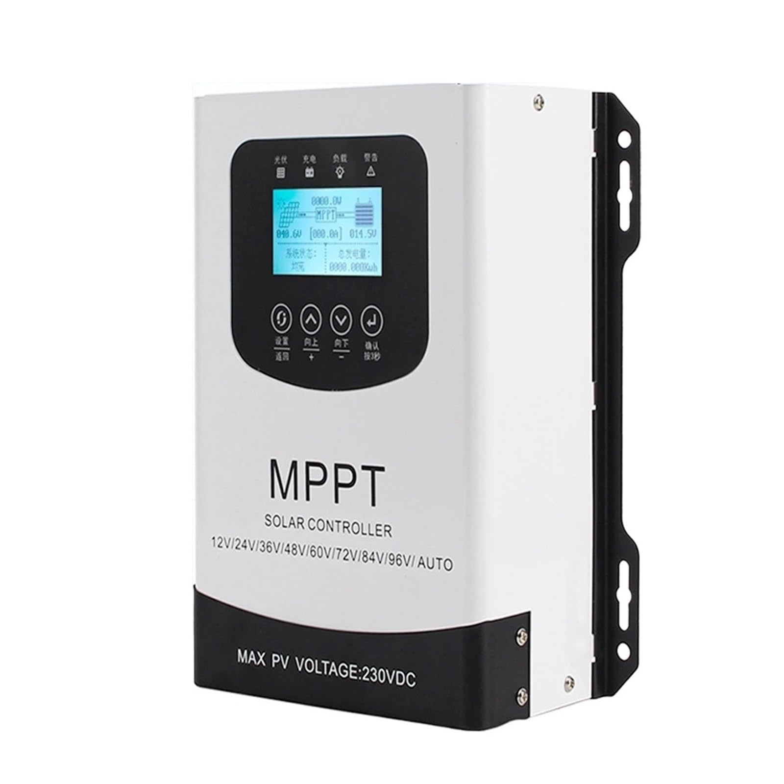 MPPT Solar Charge Controller 12V 24V 48V 60V 72V 96V 30A 40A 50A 60A 80A 100A 120A Controller Regulator For Solar Panel Battery(No WIFI,120A_12V TO 96V)