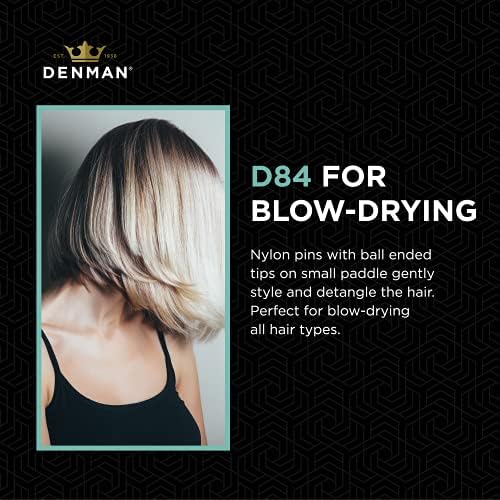 Denman D84 Mini Paddle Hairbrush,1 Count (Pack of 1)